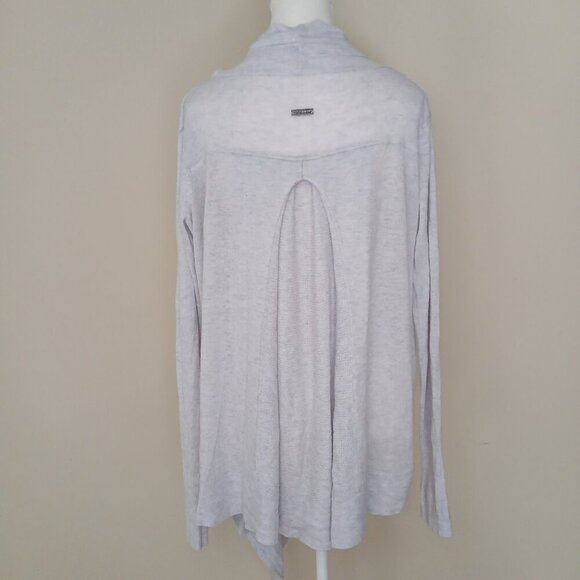 Lululemon Express Yourself Mudra Wrap Cardigan Light Heathered Gray Size 8-10 - Picture 3 of 9